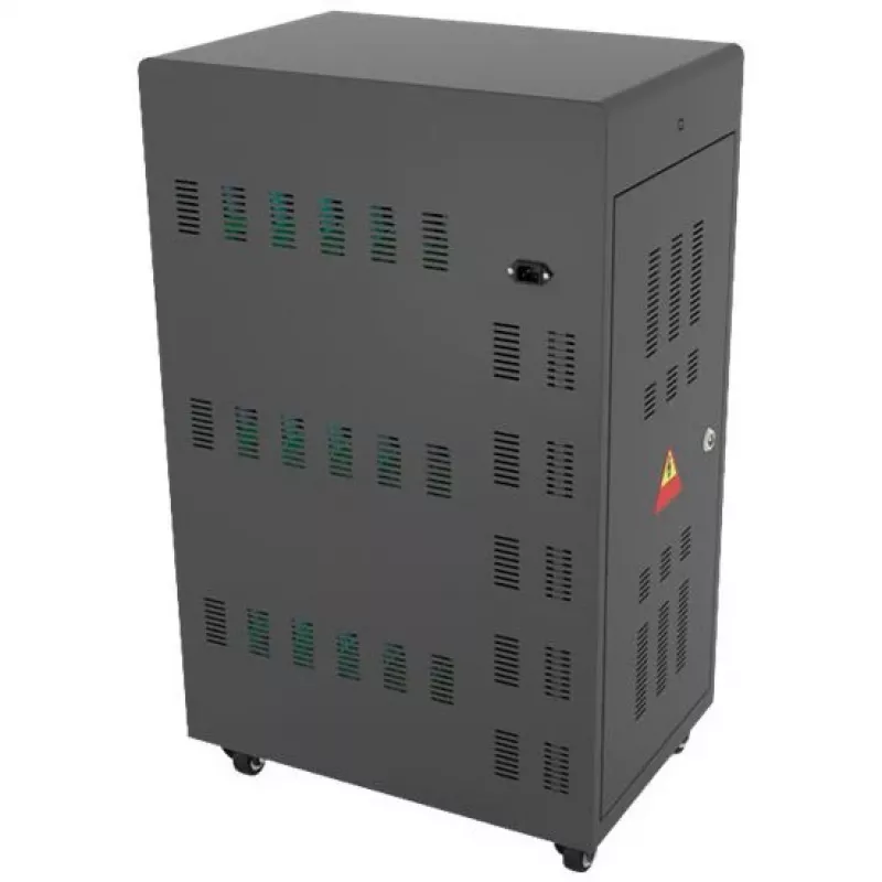 Kannettava laitehallintakärry Alcasa PCT01-A30S musta USB 2,4A