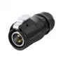 Johtopistoke S1 Power 2-napainen musta Alcasa IC01-20P201