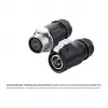 Johtopistoke S1 Power 2-napainen musta Alcasa IC01-20P201