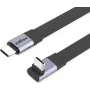 ROLINE USB4-2.0 kaapeli 80 Gbit/s litteä ST/ST suora-270° kulma - kaapeli - digitaali/data