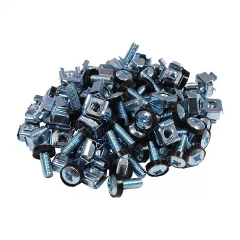 Good Connections GC-N0049 M6 räkkiruuvisarja, 20 mm, 50 kpl, hopea