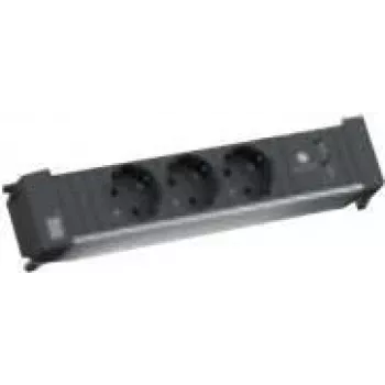 BACHMANN POWER FRAME Medium 3x suojakosketinpistorasia 1x USB-laturi