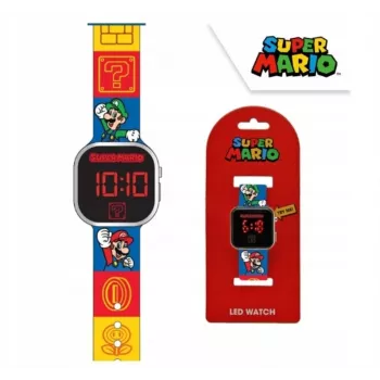 Lasten digitaalinen LED-kello Super Mario GSM4236 Euroswanilta kalenterilla