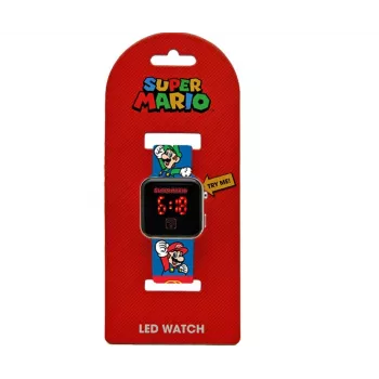 Lasten digitaalinen LED-kello Super Mario GSM4236 Euroswanilta kalenterilla