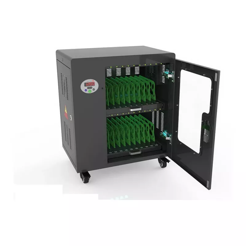GoodConnections ANTARES T20 -tablettilatauskärry UVC-desinfiointi musta