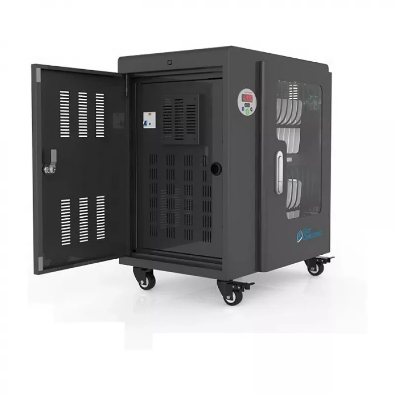 GoodConnections ANTARES T20 -tablettilatauskärry UVC-desinfiointi musta