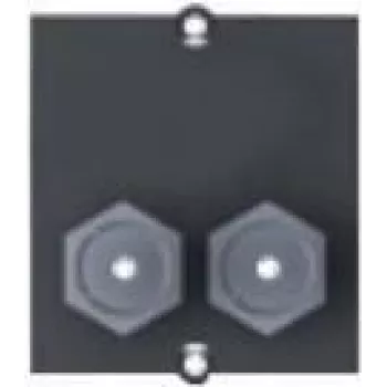 Bachmann mukautettu moduuli - modulaarinen Faceplate-Snap-In - F-plug X 2 - musta (917.117)