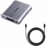 Unitek R1022C01 CFexpress Type B-, SD- ja microSD-kortinlukija USB-A-keskittimellä