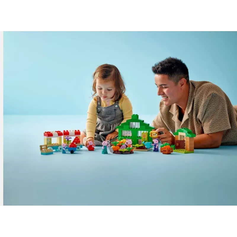 DUPLO Peppa Pig 10461 Isoisä Possun puutarha ja kasvihuone -rakennuspalikat