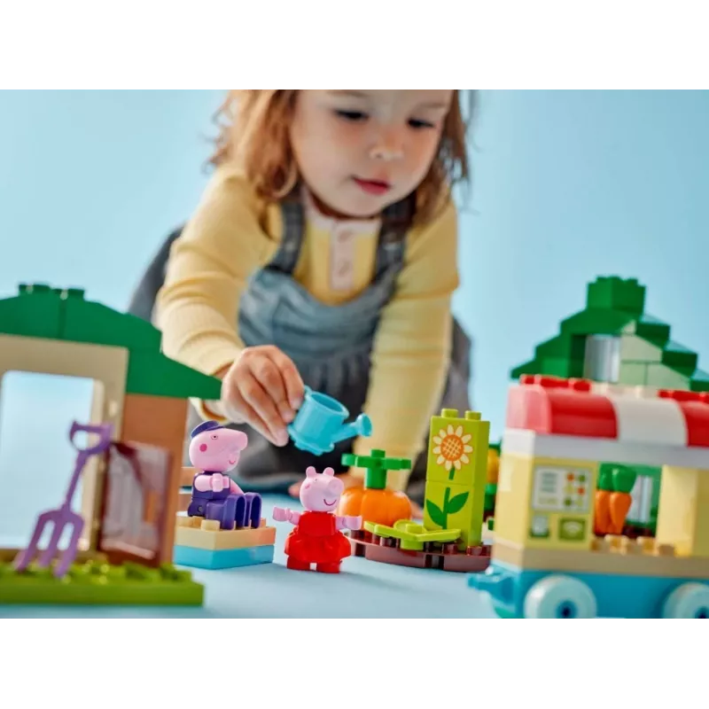 DUPLO Peppa Pig 10461 Isoisä Possun puutarha ja kasvihuone -rakennuspalikat