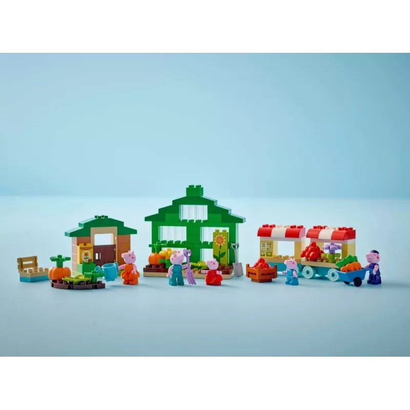 DUPLO Peppa Pig 10461 Isoisä Possun puutarha ja kasvihuone -rakennuspalikat