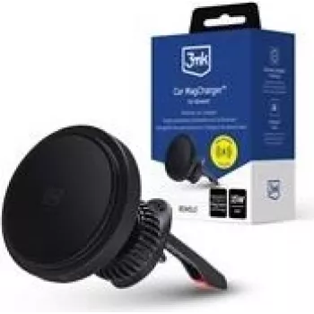 Magneettinen autoteline 3MK Car MagCharger – magneettinen puhelinteline autoon, yleinen langaton laturi, yhteensopiva MagSafe-laitteiden kanssa