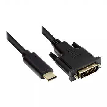 Alcasa GC-M0110 videokaapelisovitin 2 m USB Type-C DVI-D musta (GC-M0110)