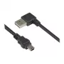 Good Connections liitäntäkaapeli USB 2.0 EASY pistoke A pistoke Mini-B - kulmaliitin - musta - 0,5 m