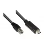 Good Connections USB2.0-kaapeli C-B musta 1 m