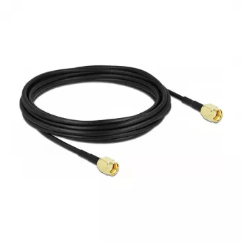 Antennikaapeli DeLOCK RP-SMA-pistoke RP-SMA-pistokkeeseen LMR/CFD100 5 m