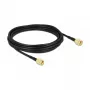 Antennikaapeli DeLOCK RP-SMA-pistoke RP-SMA-pistokkeeseen LMR/CFD100 5 m