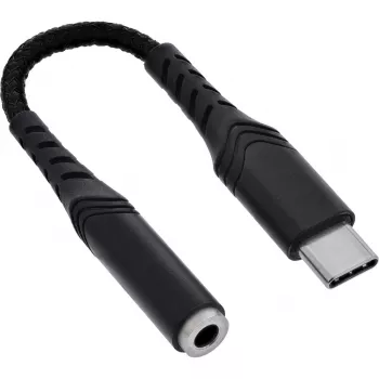 Audio-sovitin InLine 33054E USB-C 3,5 mm:iin sisäänrakennetulla DAC:lla, 15 cm kaapeli