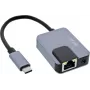 Verkkosovitin InLine 33382I — Gigabit Ethernet, USB-C 3-in-1 (Ethernet, ääni, PD)