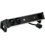 Bachmann 937.306 DESK2 ALU jatkojohto, musta, 2x Schuko, 1x USB-C 60 W