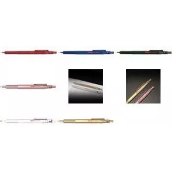 Lyijytäytekynä rotring 600 metallic roségold 0,5 mm — täysmetallikotelo, kuusikulmainen ote