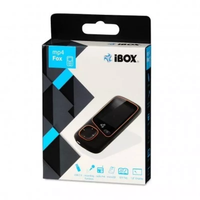 Kannettava MP4-soitin IBOX IMP34V1816BK — 4 GB, LCD-näyttö, FM-radio, microSD-tuki, musta