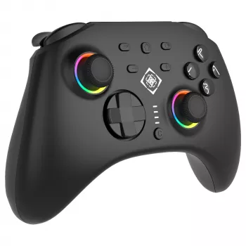 Peliohjain Deltaco GAM-198 musta — Bluetooth ja USB (Type-C) Nintendo Switch, Switch 2, Switch OLED, Android, PC