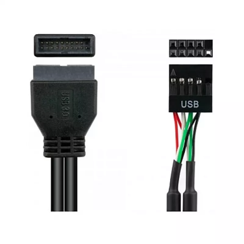 Good Connections 5021-PST3 - 0,45 m - USB 2.0 - 480 Mbit/s - musta