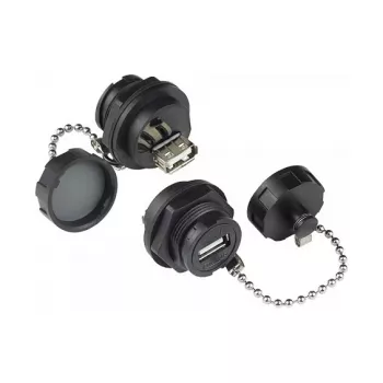 Good Connections IC04-U205 - USB A - musta - naaras - suora - polybutyleenitereftalaatti (PBT) - polyvinyylikloridi (PVC) - IP65 - IP67