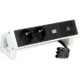 Bachmann 902.933 DESK2 jatkojohto, valkoinen, 2x Schuko, 1x USB-C 30 W