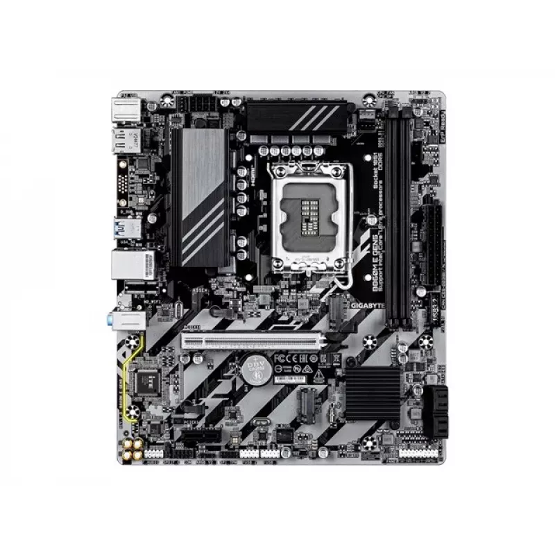 Emolevy GIGABYTE B860M E GEN5 LGA1851 Intel Core Ultra, DDR5 jopa 8800 MHz (O.C.), 2x PCIe 4.0 M.2, 1GbE