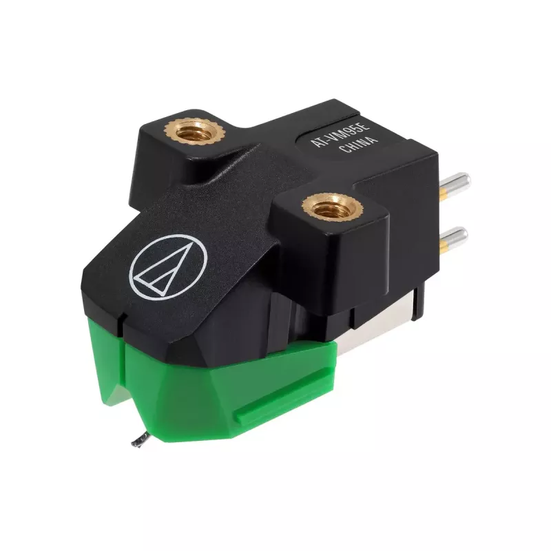 Audio-Technica AT-VM95E/H äänirasia AT-HS6BK headshellillä esiasennettuna (musta/vihreä)