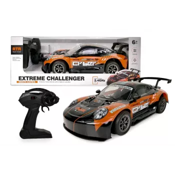 Kauko-ohjattava auto Artyk Car R/C oranssi – kauko-ohjattava leluauto, paristokäyttöinen, malli 176982