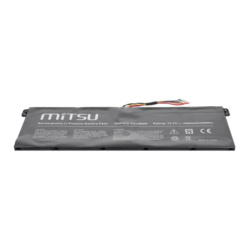 Akku MITSU BC/AC-E3 Acer-kannettaville 2200 mAh 33 Wh 15,2 V