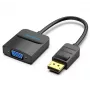 I/O-sovitin DP-VGA/0,15 m musta Hbfbb Vention