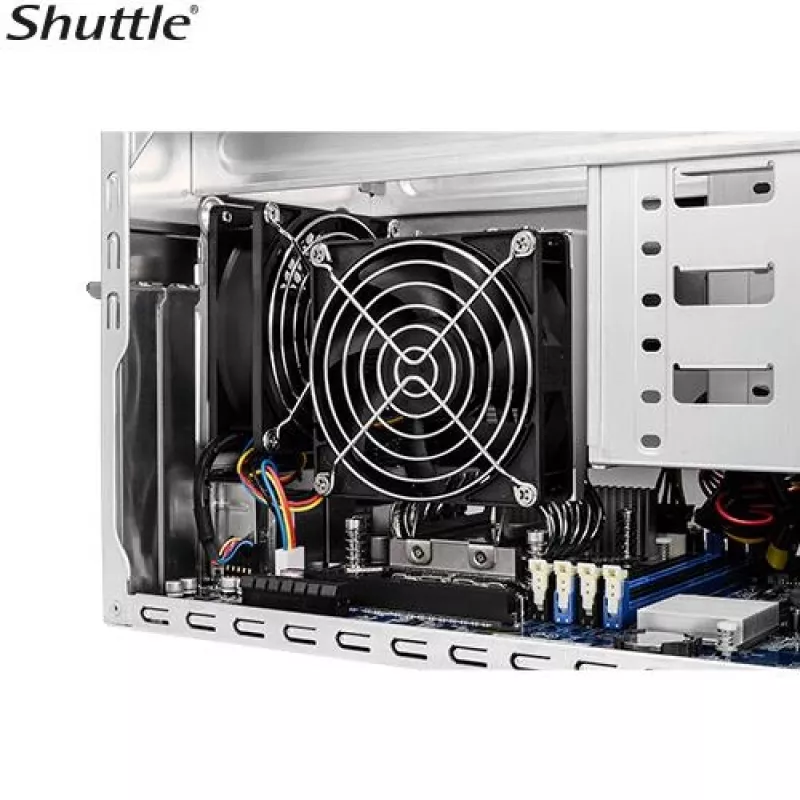 Shuttle PCB-SB860R811 SB860R8 XPC Cube barebone, S-1851, Intel B860, 4x DDR5, Xe Graphics, 500 W, musta
