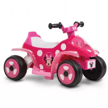 Sähköinen lasten mönkijä istuttava HUFFY Minnie Mouse malli 19073W, paristokäyttöinen lasten ATV