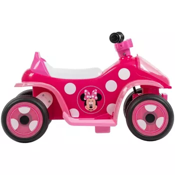 Sähköinen lasten mönkijä istuttava HUFFY Minnie Mouse malli 19073W, paristokäyttöinen lasten ATV