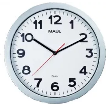 Jakob Maul GmbH seinäkello MAULstep O 35 cm hopea (9053695)