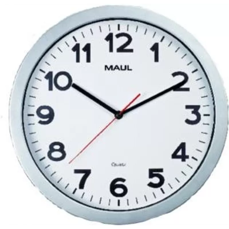 Jakob Maul GmbH seinäkello MAULstep O 35 cm hopea (9053695)