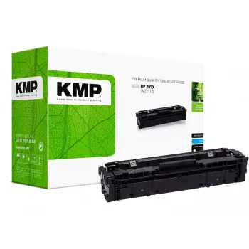 KMP värikasetti HP 207X syaani 2450 sivua uudelleenvalmistettu