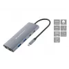CONCEPTRONIC 10-1 telakka USB-C->HDMI/2xUSB-C/3xUSB-A/+ 20cm gr