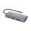 CONCEPTRONIC 10-1 telakka USB-C->HDMI/2xUSB-C/3xUSB-A/+ 20cm gr