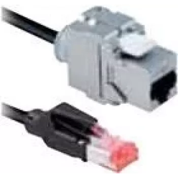 Bachmann 918.034 Cat6a STP -verkkokaapeli, 5 m, musta, RJ-45