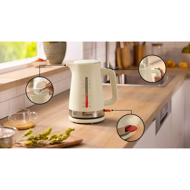 Bosch MyMoment vedenkeitin 1,7 l 2400 W kerma