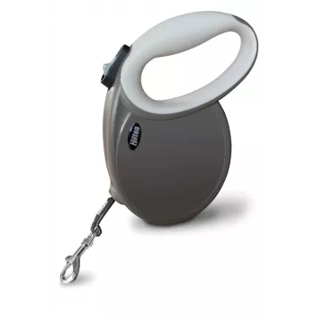 Hilton Smart Dog Tape XL -hihna 7 m koirille enintään 40 kg — ruskea/beige