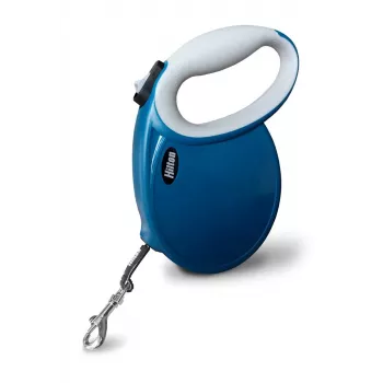 Hilton Smart Dog Tape L -hihna – laivastonsininen-harmaa, 5 m, koirille enintään 30 kg