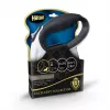 Hilton Smart Dog Tape M -hihna — 4 m, koirille enintään 20 kg, valkoinen-musta