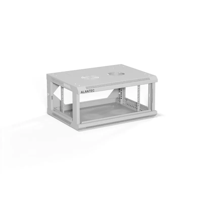 ALANTEC 19 4U 600x450 seinäasennuskaappi, harmaa