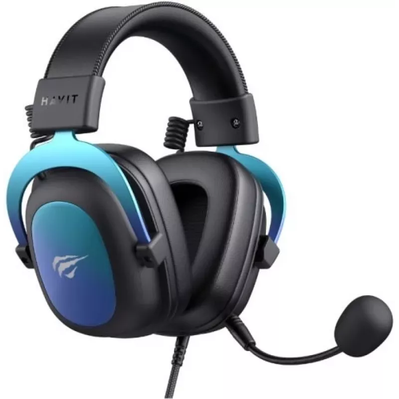 HAVIT H2002U PRO Bluetooth-pelikuulokemikrofoni, musta/sininen